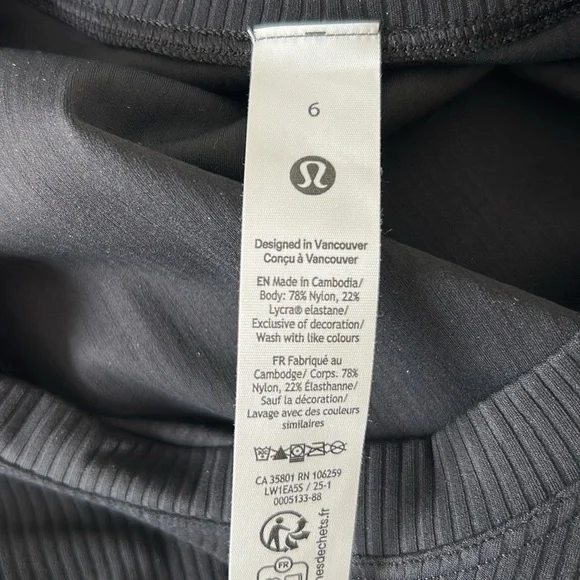 lululemon athletica Black Sleeveless Crew Midi Dress - Picture 6 of 8